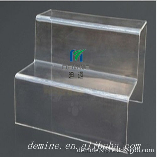 2013 Hot Sale Organic Glass(acrylic) Goods for Showing Shelf of Shoses